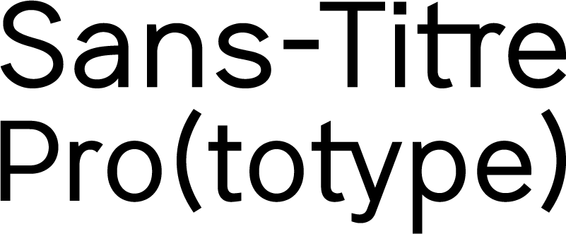 Sans-Titre Pro font preview